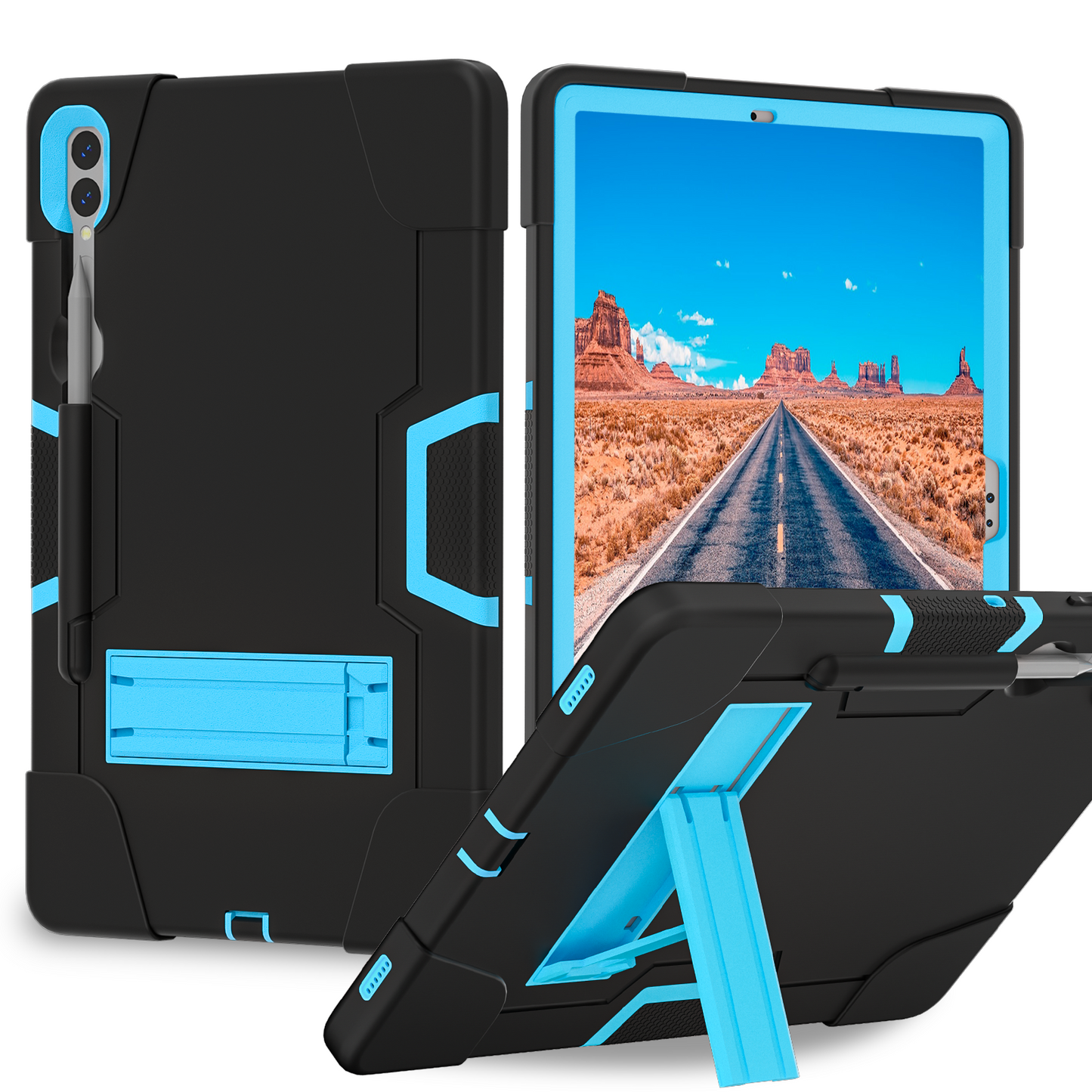 Contrast Armor Galaxy Tab S7 FE Shockproof Case Silicone PC Full Protection