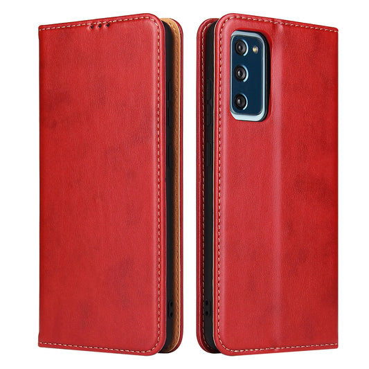 PU Leather Galaxy S20 FE Flip Case Wallet Stand Texture Deluxe