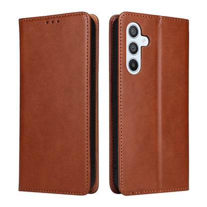 PU Leather Galaxy S23 FE Flip Case Wallet Stand Texture Deluxe