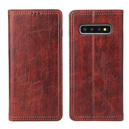 Artificial Tree Leather Galaxy S10+ Case Retro Wallet Stand Deluxe