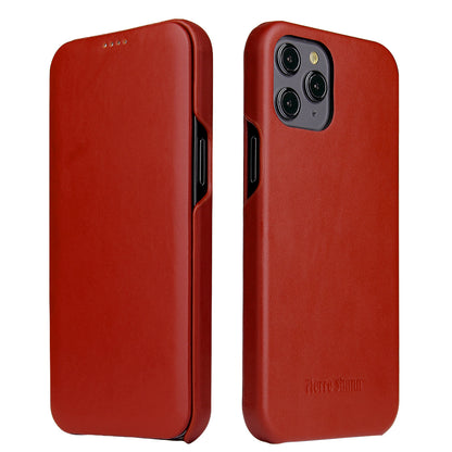 Flip Shape iPhone 12 Genuine Leather Case Individuality Business