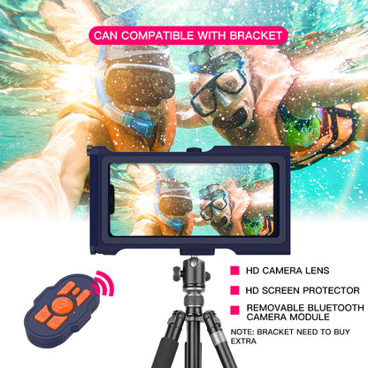 Diving 15 Meters iPhone 12 Pro Max Waterproof Case Bluetooth Camera Controller