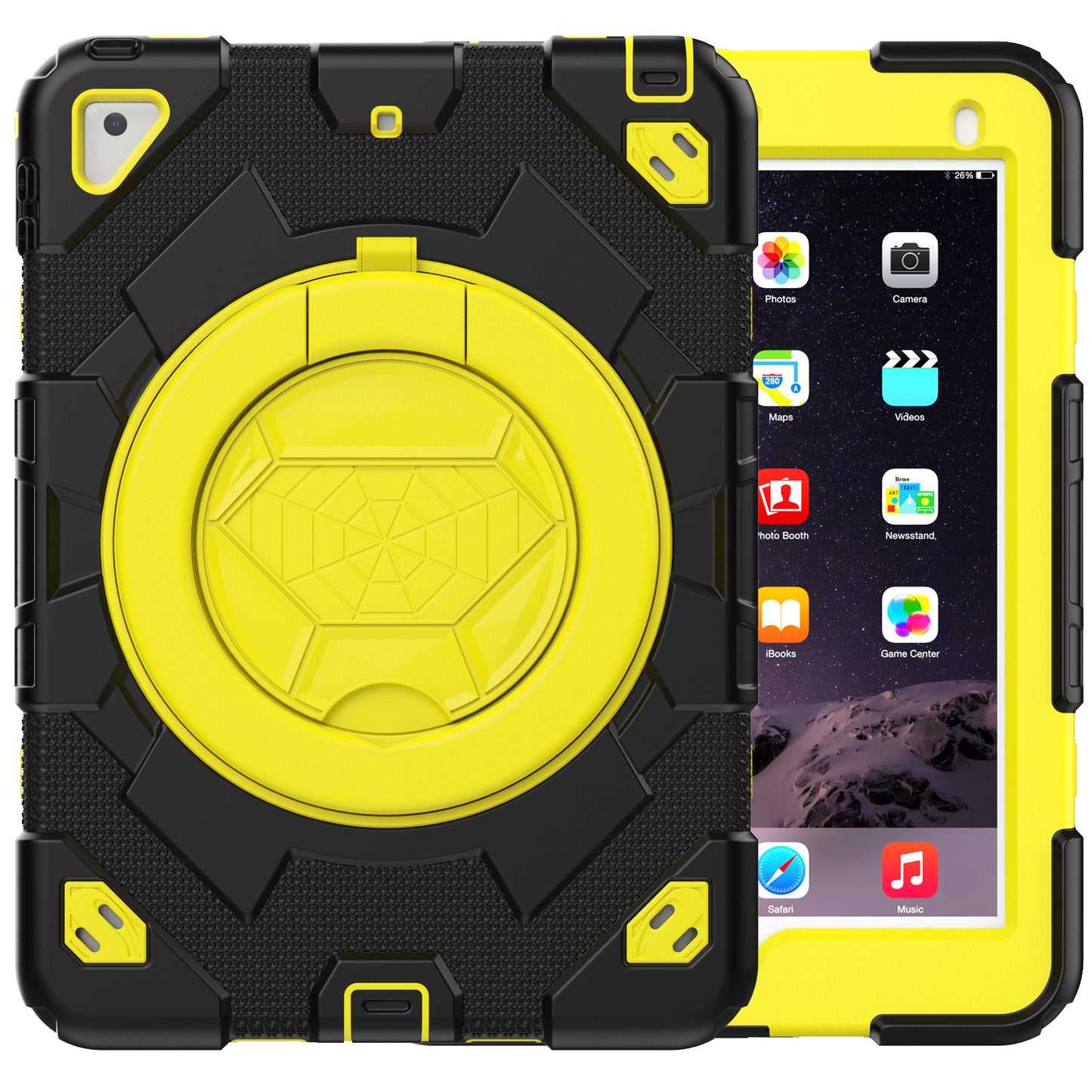 Spider-Man iPad Pro 9.7 Shockproof Case Ultimate Protection Rotating Handle Stand