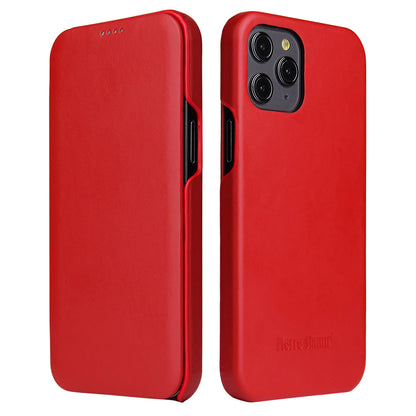 Flip Shape iPhone 12 Pro Genuine Leather Case Individuality Business