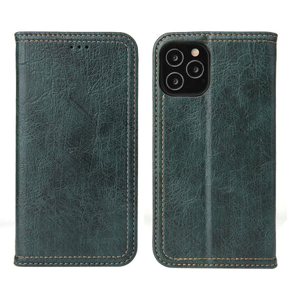 Artificial Tree Leather iPhone 12 Pro Case Retro Wallet Stand Deluxe