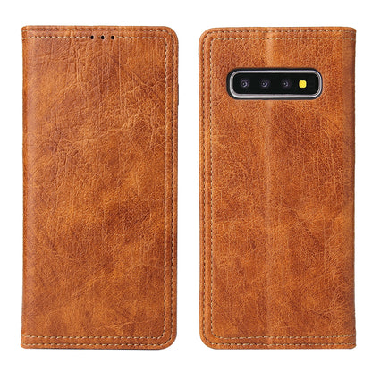 Artificial Tree Leather Galaxy S10 Case Retro Wallet Stand Deluxe