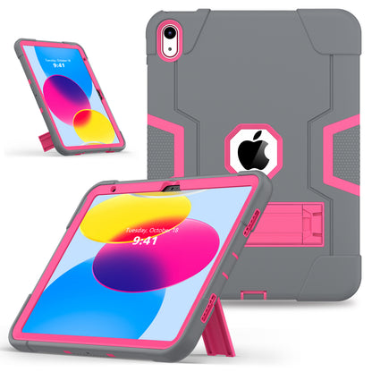 Contrast Armor iPad 10 Shockproof Case Silicone PC Full Protection Tri-layer Stand