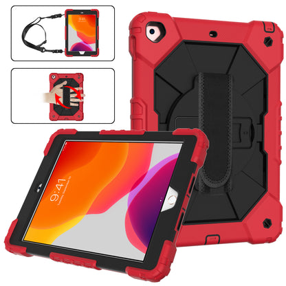 Rugged Rotating iPad 9 Shockproof Case Shoulder Strap Hand Holder 3 in 1 Stand