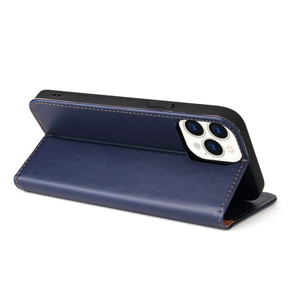 PU Leather iPhone 14 Pro Flip Case Wallet Stand Texture Deluxe