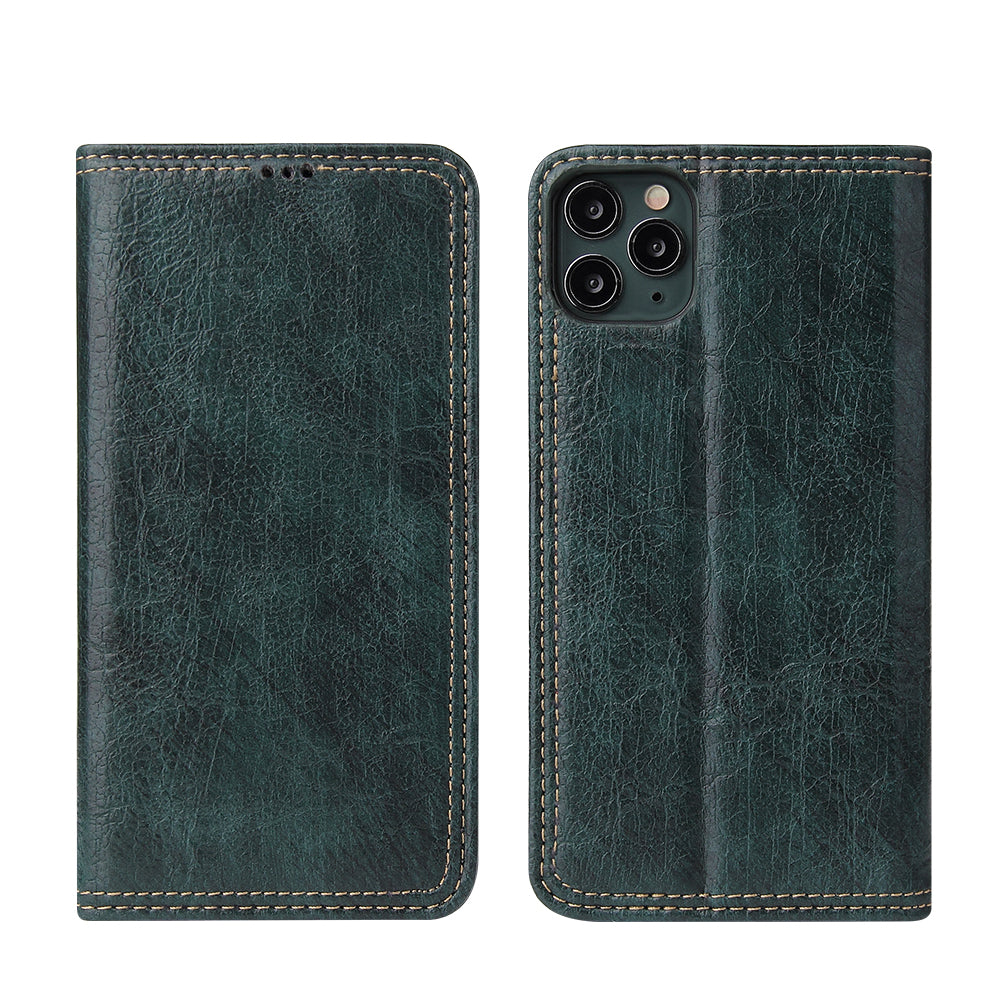 Artificial Tree Leather iPhone 11 Pro Max Case Retro Wallet Stand Deluxe