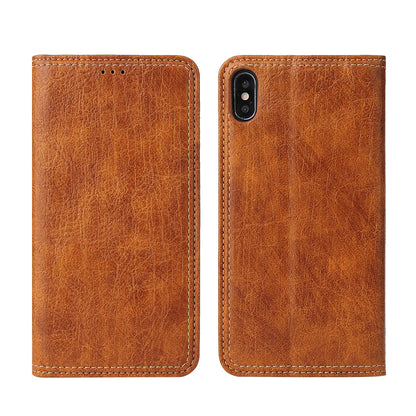 Artificial Tree Leather iPhone Xs Max Case Retro Wallet Stand Deluxe