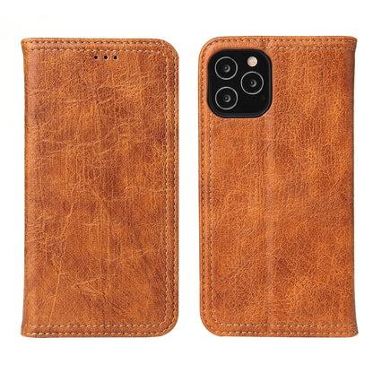 Artificial Tree Leather iPhone 12 Pro Max Case Retro Wallet Stand Deluxe