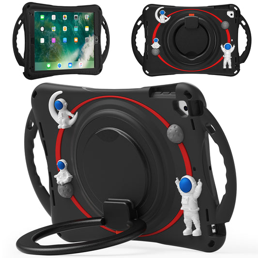 Astronaut iPad 5 Case 360 Rotating Folding Handle Grip Landing Buffer