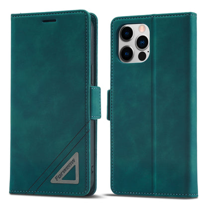 Tower Buckle iPhone 12 Pro Leather Case Frosted TPU Magnetic Wallet Stand