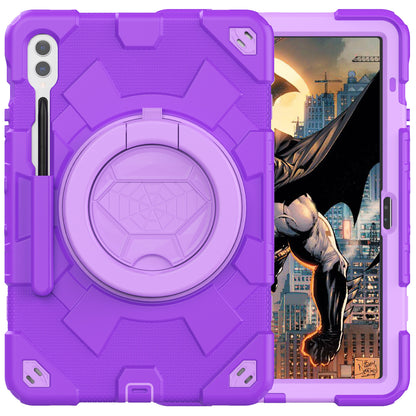 Spider-Man Galaxy Tab S9+ Shockproof Case Ultimate Protection Rotating Handle Stand