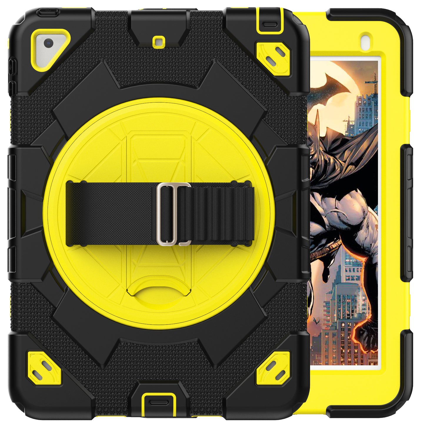 Spider Strap iPad Air 2 Shockproof Case 360 Rotatable Adjustable Hand Holder