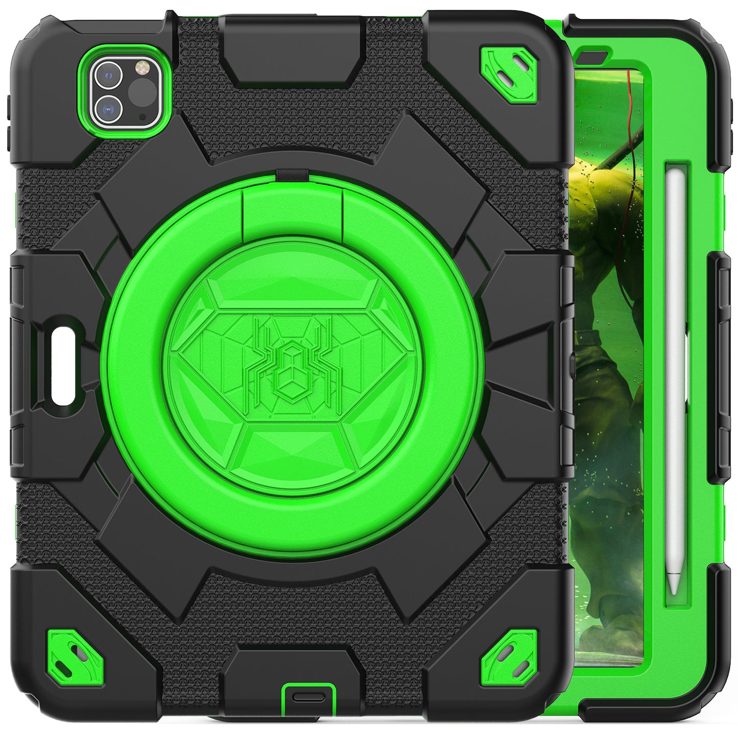 Spider-Man iPad Air 4 Shockproof Case Ultimate Protection Rotating Handle Stand