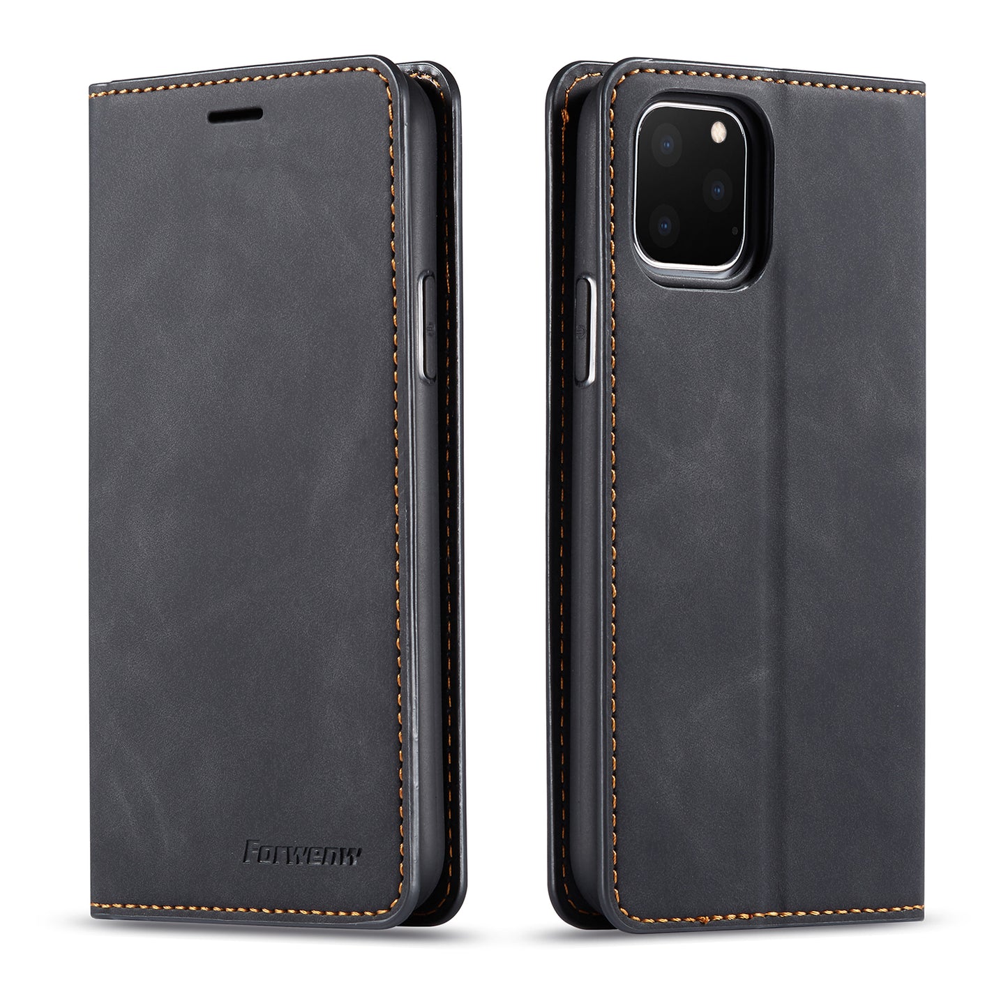 New Slim iPhone 11 Pro Leather Case Book Stand Wallet Magnetic