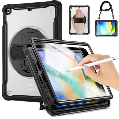 Popeye iPad 9 Case Matte Frosted 360 Rotating Hand Shoulder Strap Unique