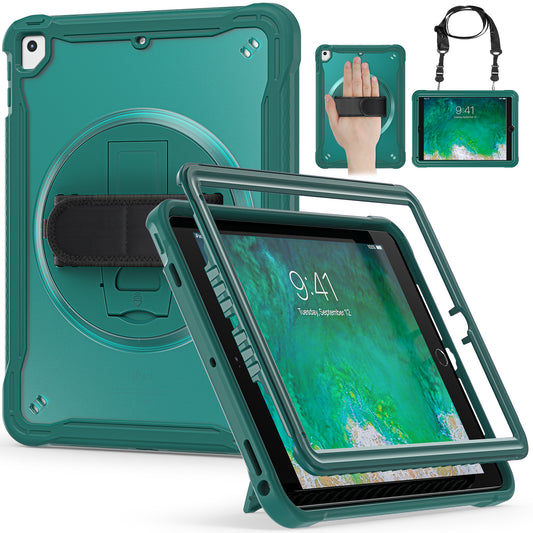 Popeye iPad 6 Case Matte Frosted 360 Rotating Hand Shoulder Strap Unique