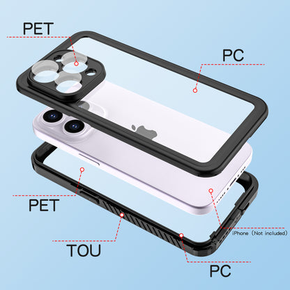 Twill Swimming IP68 iPhone 15 Pro Max Waterproof Case Bumper Combo Armor Protection