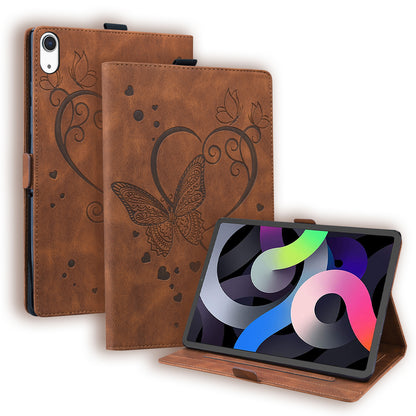 Love Butterfly iPad 10 Grils Leather Case Embossing Wallet Flip Stand