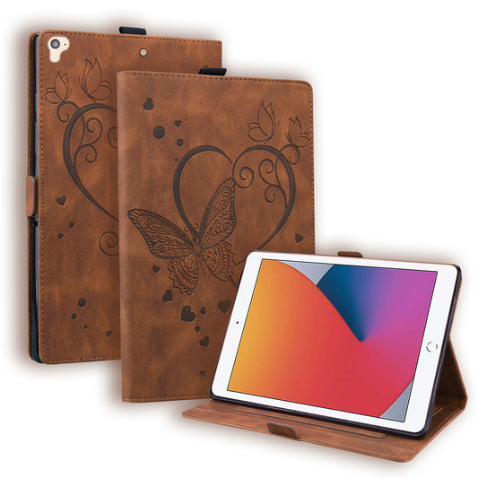 Love Butterfly iPad Air 2 Grils Leather Case Embossing Wallet Flip Stand