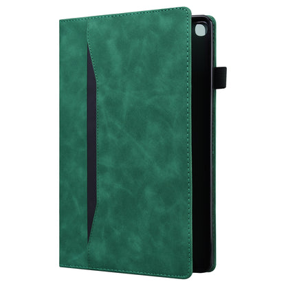 Business Stitching iPad 6 Leather Case Homochromatic Retro Wallet Stand