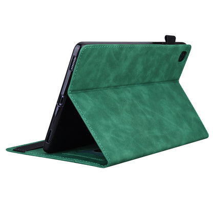 Business Stitching iPad 6 Leather Case Homochromatic Retro Wallet Stand