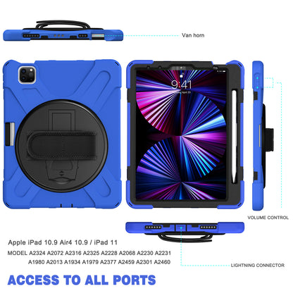 Pirate King iPad Pro 11 (2018) Case 360 Rotating Stand with Hand Holder Shoulder Strap