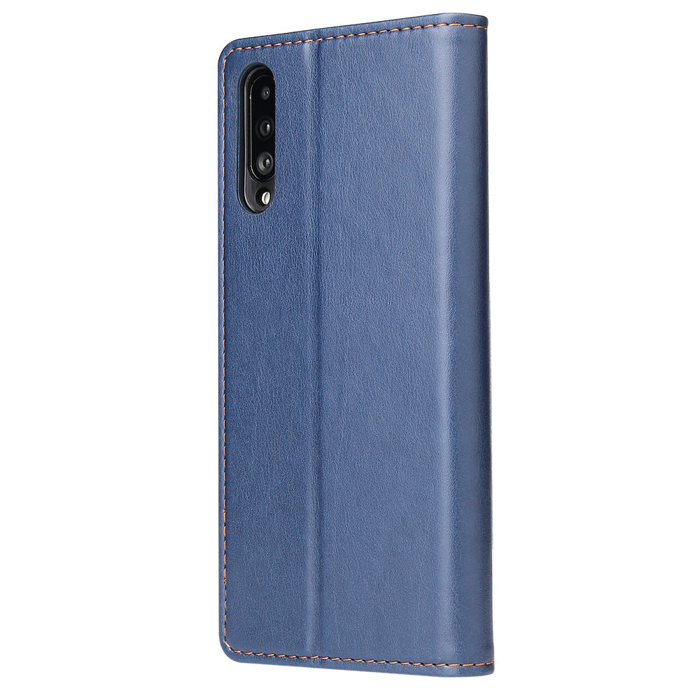 PU Leather Galaxy A30s Flip Case Wallet Stand Texture Deluxe