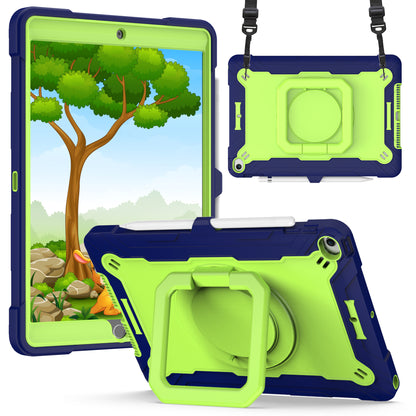 Hit-Color Hook iPad Air 3 Shockproof Case Rotating Stand Wristband Shoulder Strap