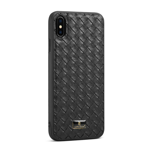 Ironware Symbol iPhone Xs Max Men Cover Skin Leather Cool Business