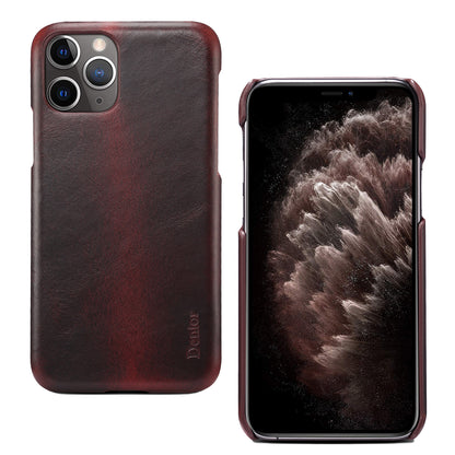 Waxed Cowhide Leather iPhone 11 Back Cover Business Man's