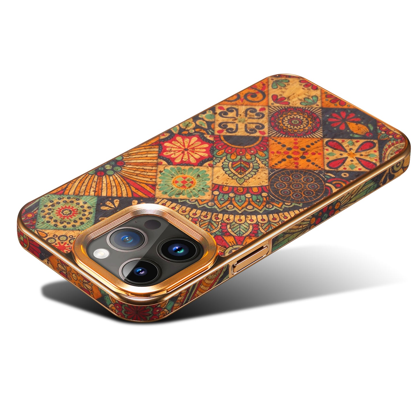 Moslem Flowers Wood iPhone 12 Pro Max Electroplated Cover Retro