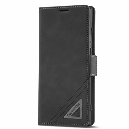 Tower Buckle Galaxy S23 Ultra Leather Case Frosted TPU Magnetic Wallet Stand