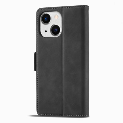 Tower Buckle iPhone 13 Leather Case Frosted TPU Magnetic Wallet Stand