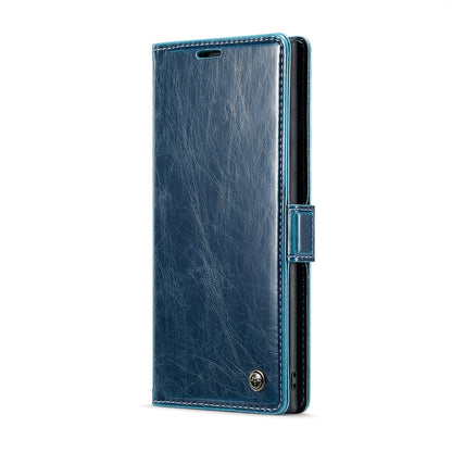 Luxury Retro Galaxy Note10+ Leather Case Sturdy Shiny Flip Stand Magnetic Business