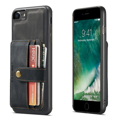 Magnetic Detachable Card Holder iPhone 8 Leather Cover RFID Back Kickstand