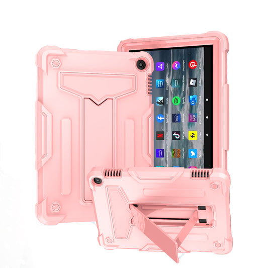 Hit-Color Shark Kindle Fire HD8 Plus (2022) Shockproof Case Heavy Duty Kids Safety