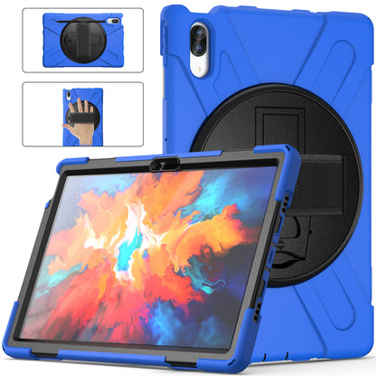 Pirate King Lenovo Tab P11 Pro (2021) Case 360 Rotating Stand Holder Shoulder Strap