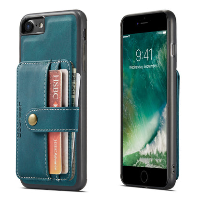 Magnetic Detachable Card Holder iPhone 8 Leather Cover RFID Back Kickstand