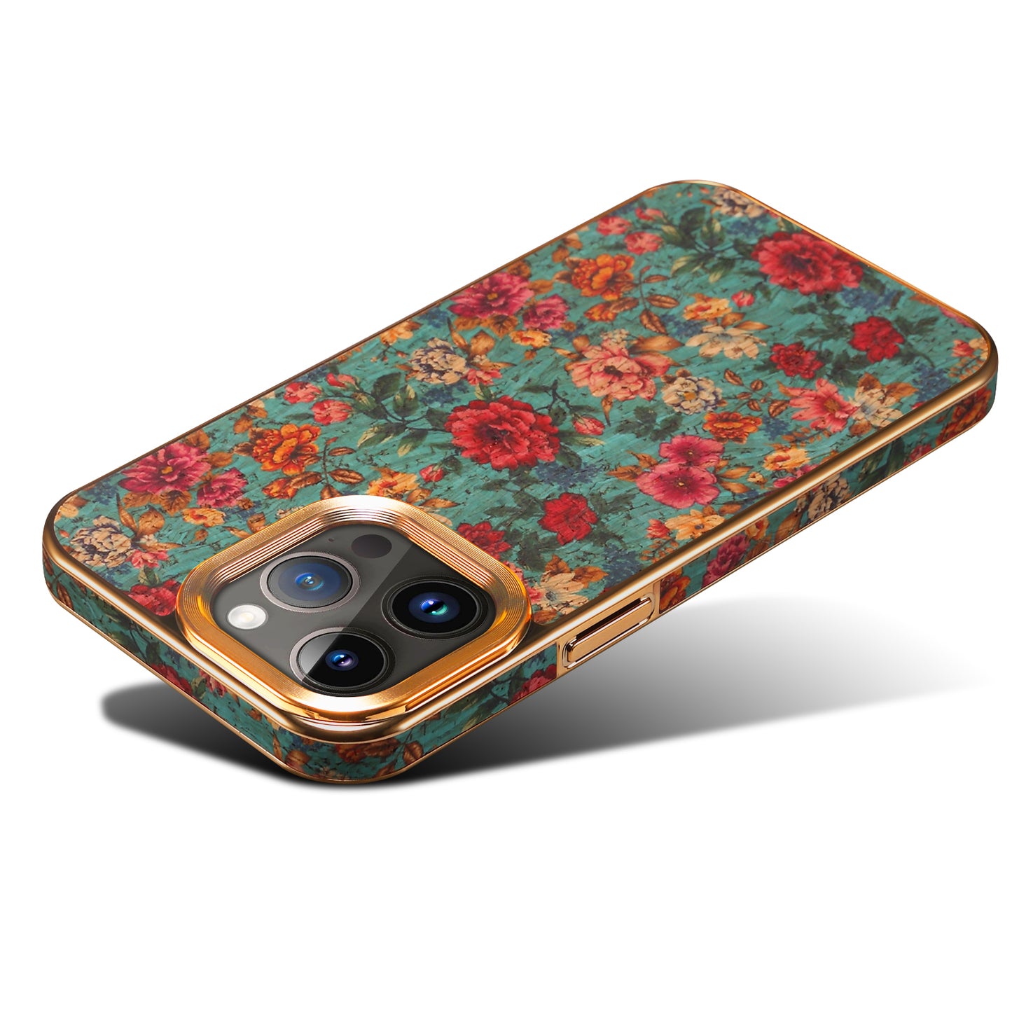 Moslem Flowers Wood iPhone 13 Electroplated Cover Retro