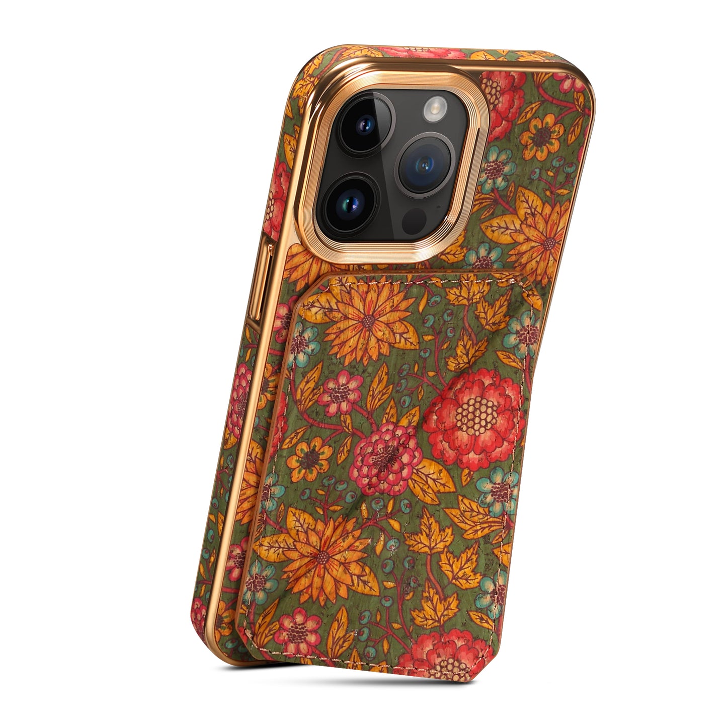 Moslem Flowers Wood iPhone 12 Pro Max Transformers Cover Verticle Horizontal Kickstand