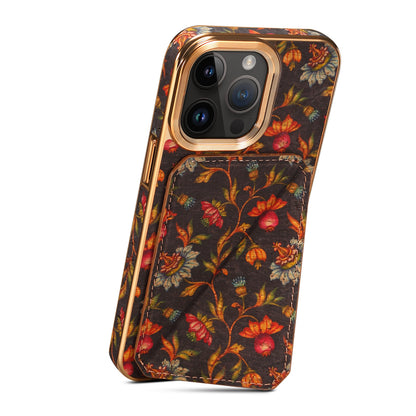 Moslem Flowers Wood iPhone 13 Transformers Cover Verticle Horizontal Kickstand