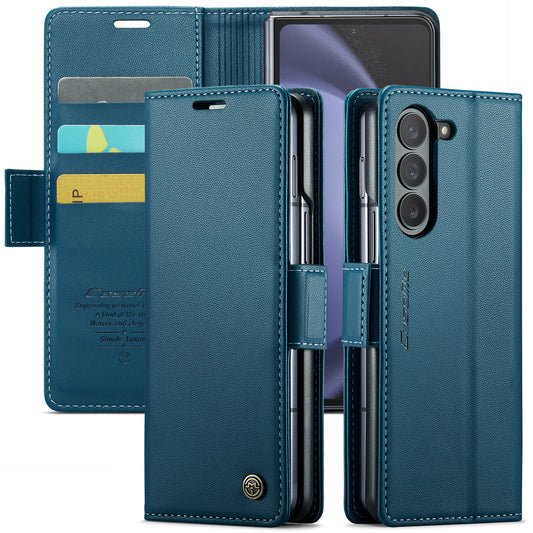 Butterfly Clasp Galaxy Z Fold5 Leather Case