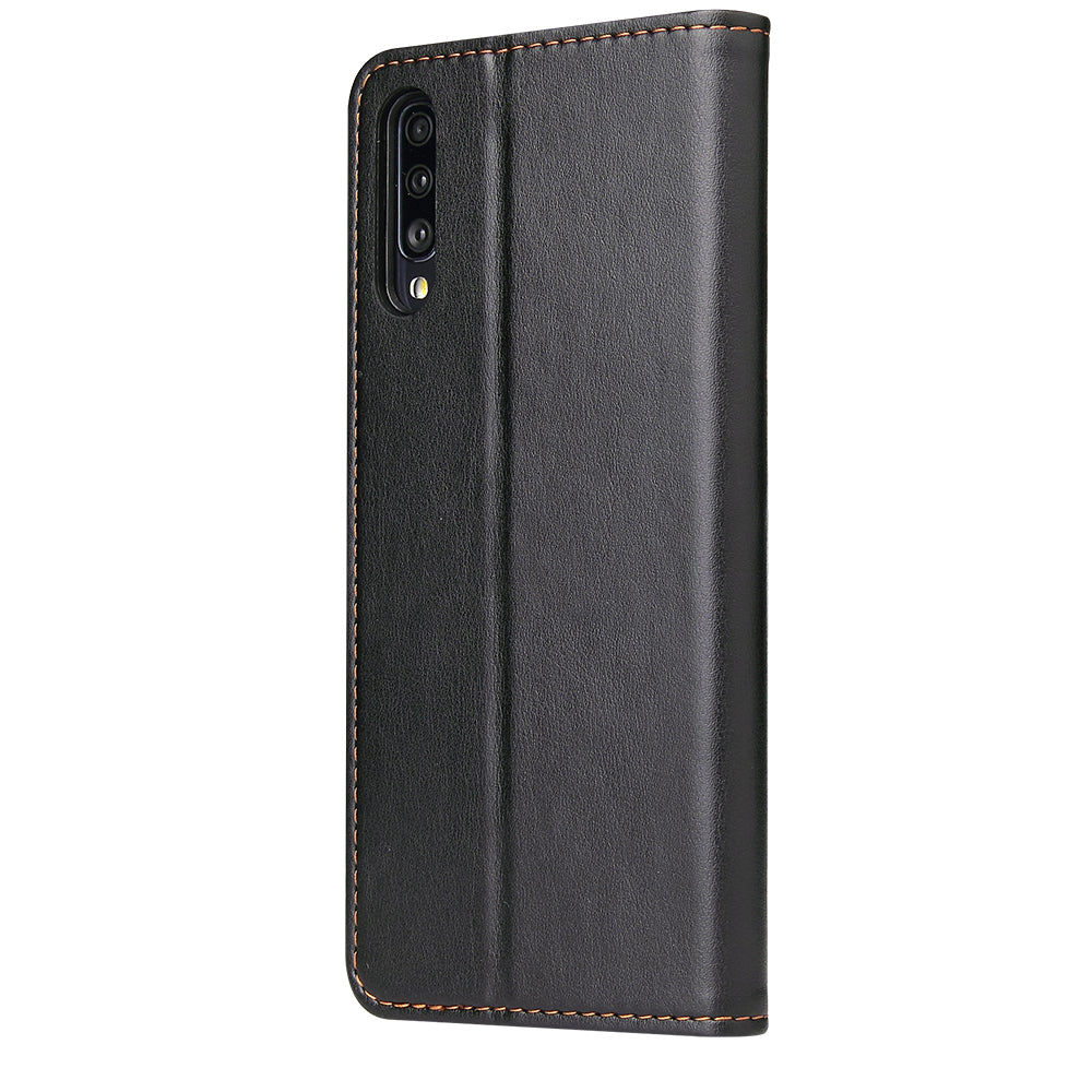 PU Leather Galaxy A70 Flip Case Wallet Stand Texture Deluxe