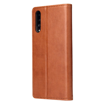 PU Leather Galaxy A50 Flip Case Wallet Stand Texture Deluxe