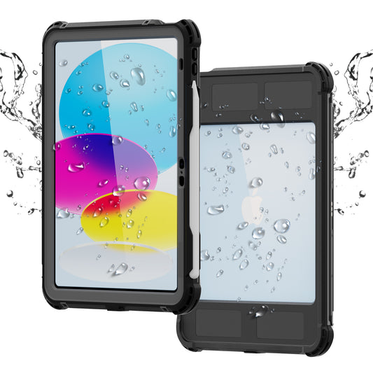 Swimming Underwater 2M iPad 10 Waterproof Case with Swivel 360 Rotatable