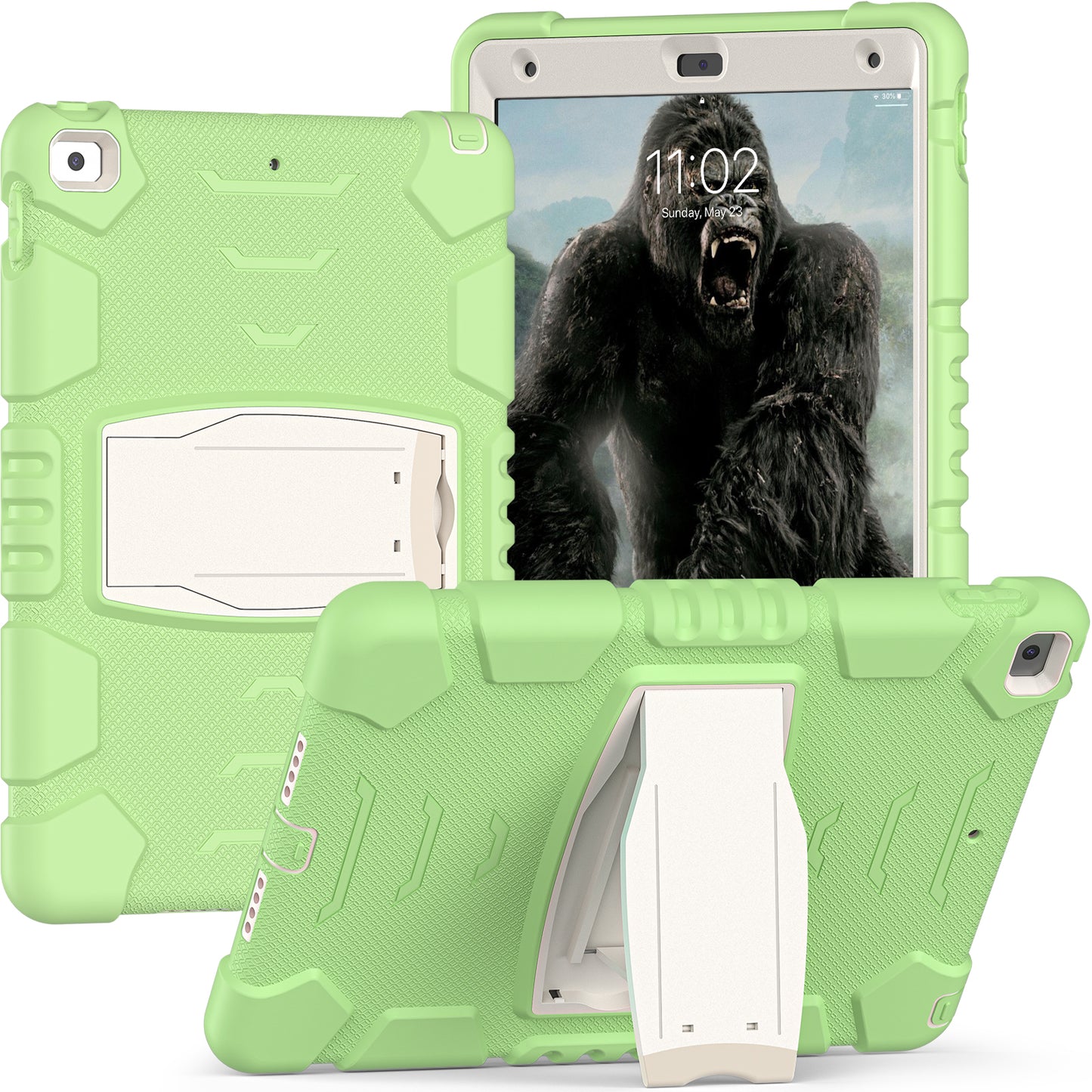 Gorilla King Kong iPad 8 Case Full Body Triple Protection Folding Stand